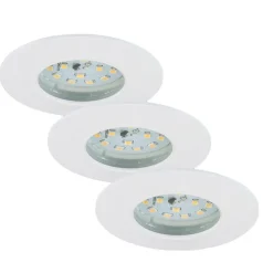 Dime LED inbouwlamp Attach Dim, IP44, SetE van 3, wit