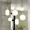 Diva hanglamp, 6-lamps, messingkleurig, opaal, metaal, glas