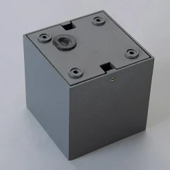 Dobbelsteenvormige LED-buitenplafondlamp Lukas