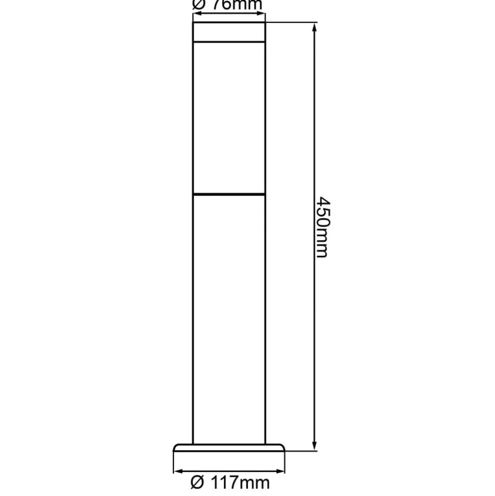 Dody sokkellamp, zwart, metaal, kunststof, E27