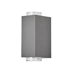 Donkergrijze buitenwandlamp Jovan, 2-lamps