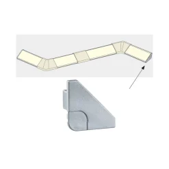 Dop voor deltaprofiel Your LED, set van 2