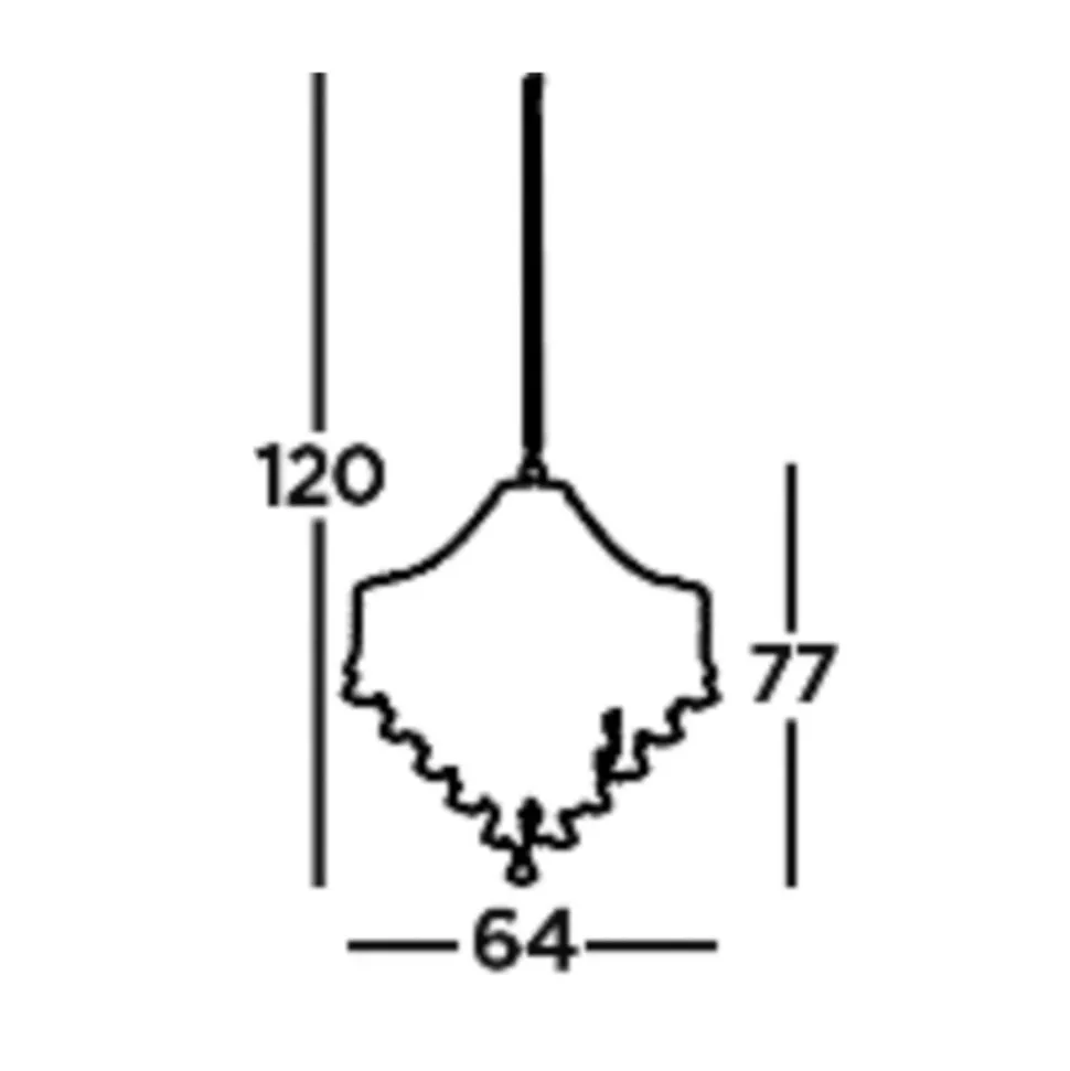 Dorchester kroonluchter, kristal, 5-lamps, Ø 64 cm, E14