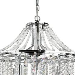 Dorchester kroonluchter, kristal, 5-lamps, Ø 64 cm, E14