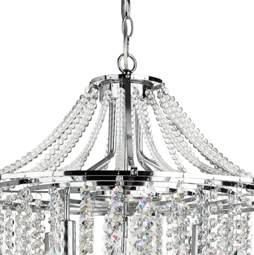 Dorchester kroonluchter, kristal, 5-lamps, Ø 64 cm, E14