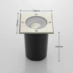 Doris - Grondspot inbouwlamp, hoekige vorm