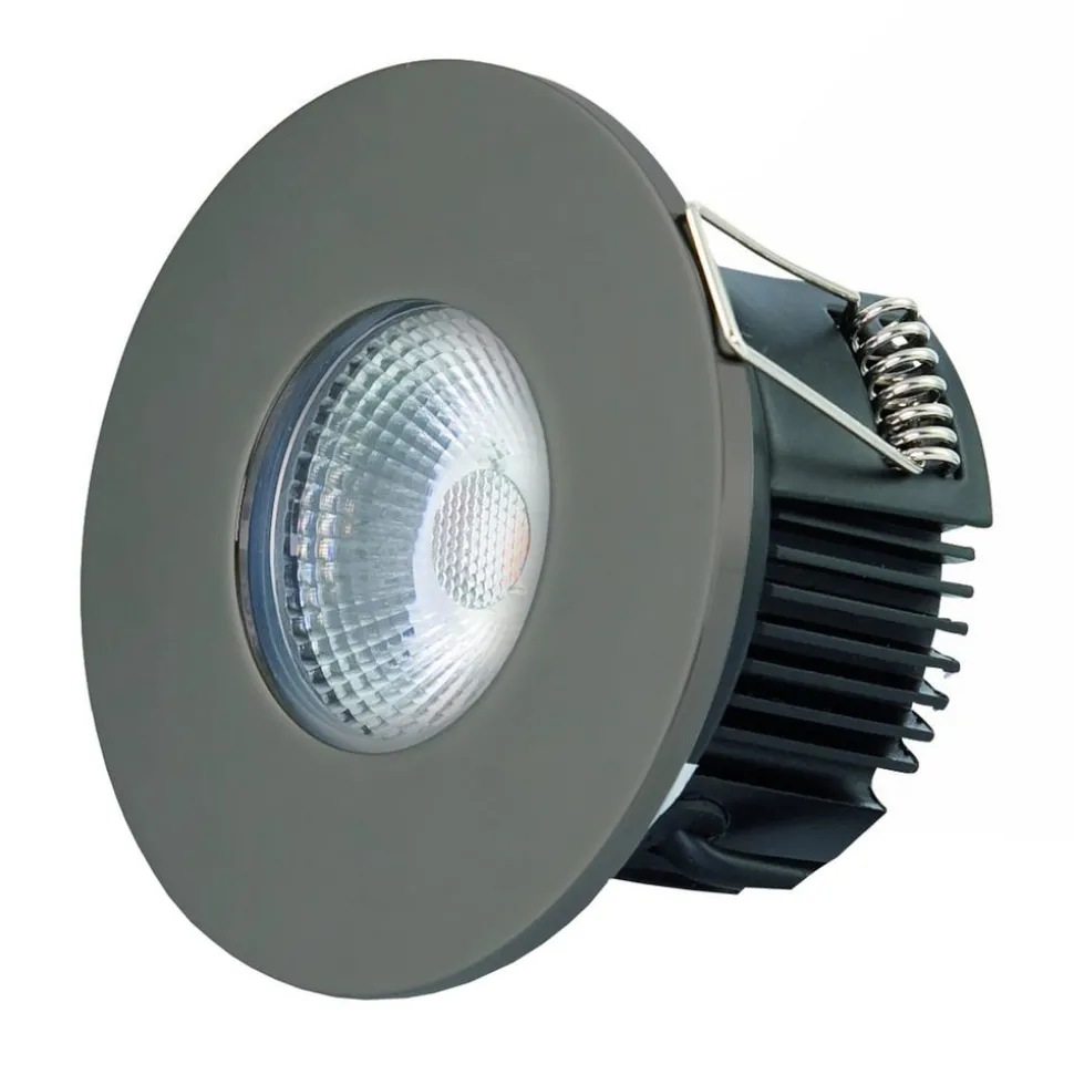 DOTLUX MULTIsun LED inbouwlamp, rond, antraciet