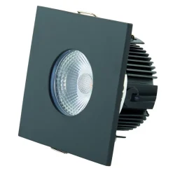 DOTLUX MULTIsun LED inbouwlamp, hoekig, zwart