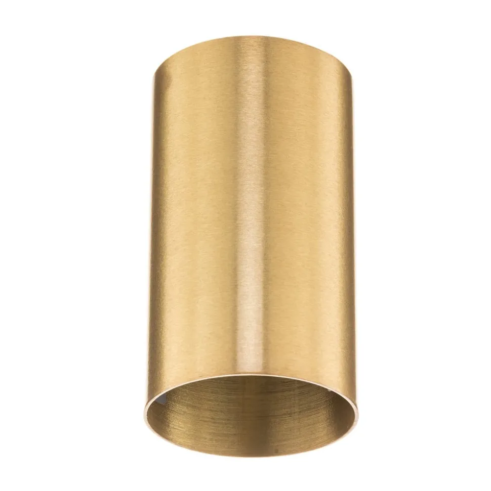 Downlight Eye S in cilindervorm, messing