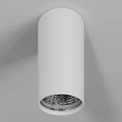 Downlight Eye S in cilindervorm, wit