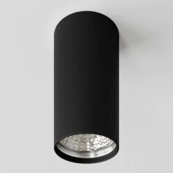 Downlight Eye S in cilindervorm, zwart