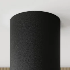 Downlight Eye S in cilindervorm, zwart