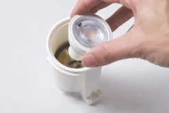 Downlight Livia 9,6 cm zwart/berijpte kunsthars GU10 CCT