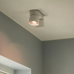 Downlight Pitcher, GU10, 2-lamps, metaal, wit