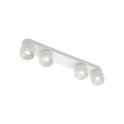 Downlight Pitcher, GU10, 4-lamps, metaal, wit