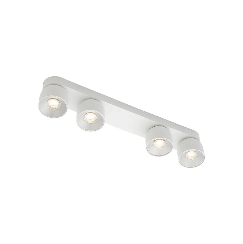 Downlight Pitcher, GU10, 4-lamps, metaal, wit