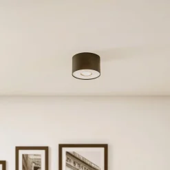 Downlight Point S, zwart/wit/zwart