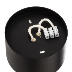 Downlight Point S, zwart/wit/zwart