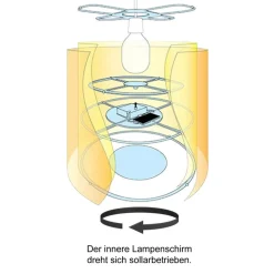 Draai-hanglamp Bärchen, blauw