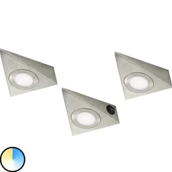 Driehoekige LED meubelverlichting CS, set van 3