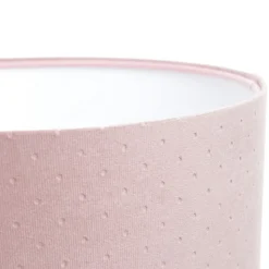 Driepoot tafellamp Rosabelle, roze / naturel