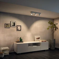 Drievoudige LED spot Ster, warmglow, wit