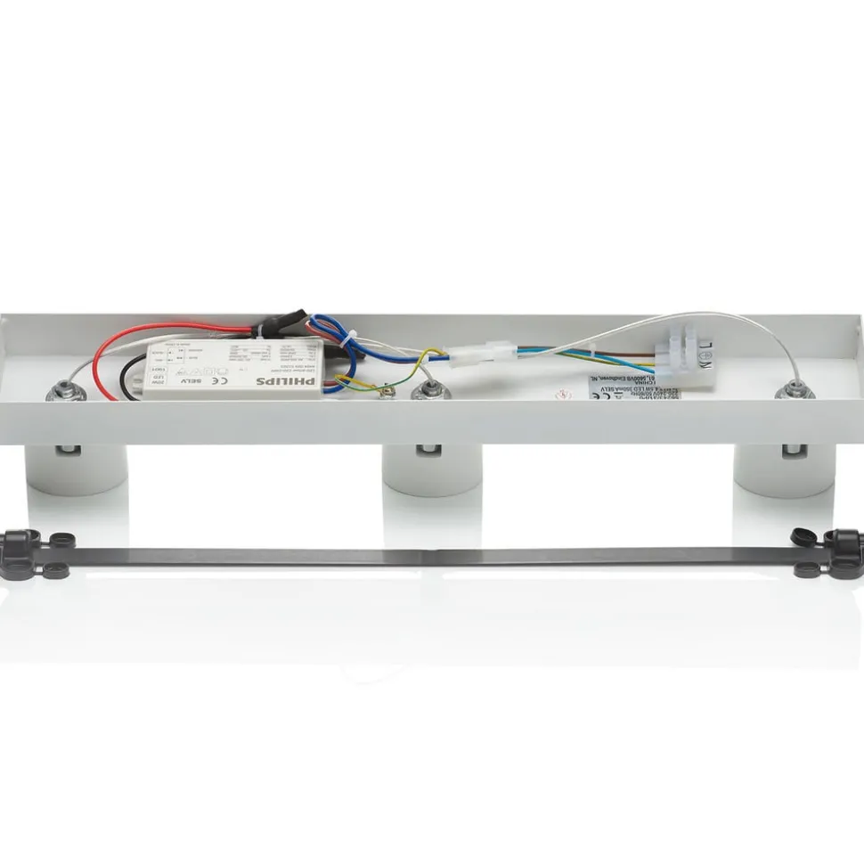 Drievoudige LED spot Ster, warmglow, wit