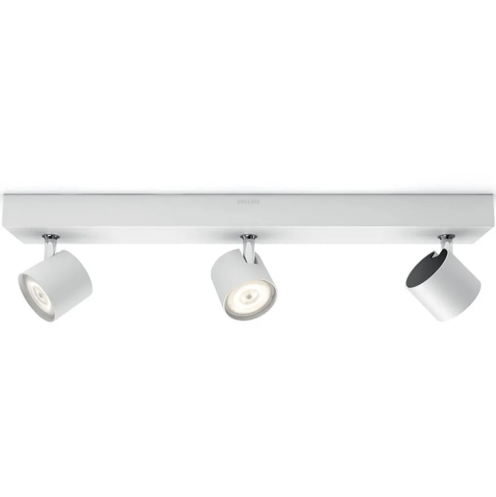 Drievoudige LED spot Ster, warmglow, wit