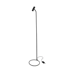 Dulwich vloerlamp, dimbaar, zwart, metaal, 152 cm, E27