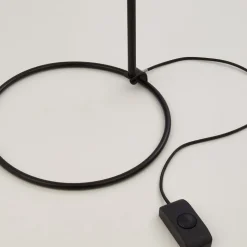 Dulwich vloerlamp, dimbaar, zwart, metaal, 152 cm, E27