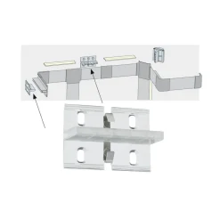 Duo Profil wandbevestiging voor led-strip systeem