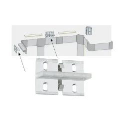 Duo Profil wandbevestiging voor led-strip systeem