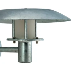 Dyberg Larsen buitenwandlamp Randers, gegalvaniseerd, Ø 25 cm