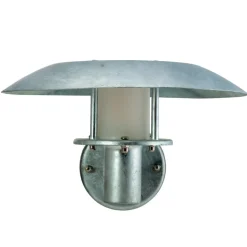 Dyberg Larsen buitenwandlamp Randers, gegalvaniseerd, Ø 25 cm