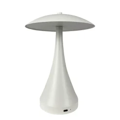 Dyberg Larsen LED tafellamp Vienna, crème, hoogte 28 cm