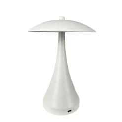 Dyberg Larsen LED tafellamp Vienna, crème, hoogte 28 cm