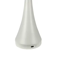 Dyberg Larsen LED tafellamp Vienna, crème, hoogte 28 cm
