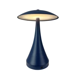 Dyberg Larsen LED tafellamp Vienna, blauw, hoogte 28 cm