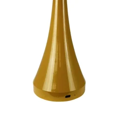 Dyberg Larsen LED tafellamp Wenen, curry, hoogte 28 cm