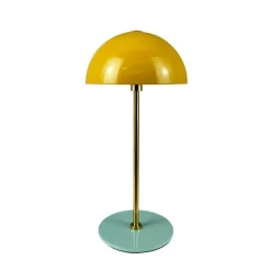 Dyberg Larsen LED tafellamp Along, curry, hoogte 20 cm