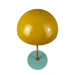 Dyberg Larsen LED tafellamp Along, curry, hoogte 20 cm