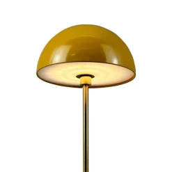 Dyberg Larsen LED tafellamp Along, curry, hoogte 20 cm