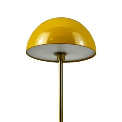 Dyberg Larsen LED tafellamp Along, curry, hoogte 20 cm