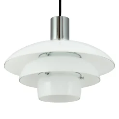 Dyberg Larsen Morph hanglamp, opaal, Ø 28 cm, glas