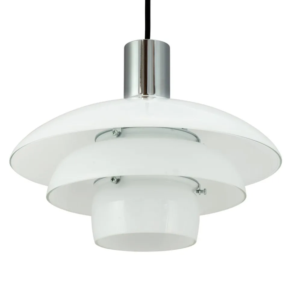 Dyberg Larsen Morph hanglamp, opaal, Ø 28 cm, glas