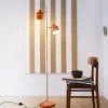 Dyberg Larsen Ocean vloerlamp, oranje, hoogte 160 cm, metaal