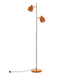 Dyberg Larsen Ocean vloerlamp, oranje, hoogte 160 cm, metaal