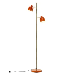 Dyberg Larsen Ocean vloerlamp, oranje, hoogte 160 cm, metaal