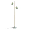 Dyberg Larsen Ocean vloerlamp, olijf, hoogte 160 cm, metaal