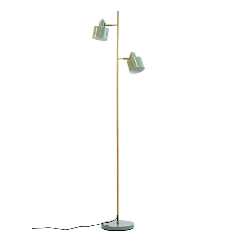 Dyberg Larsen Ocean vloerlamp, olijf, hoogte 160 cm, metaal